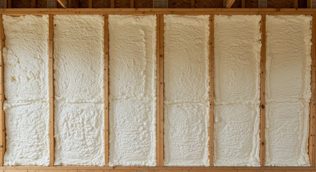 Closed-cell spray foam sealing gaps in Zebulon, NC Closed-cell spray foam sealing gaps in Zebulon, NC